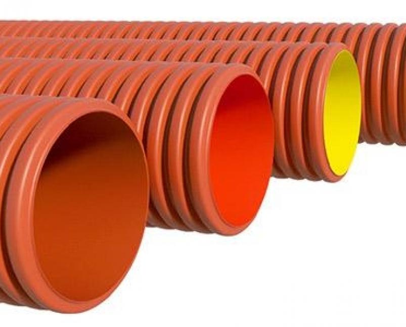 Гофрированные полипропиленовые трубы d160-1000мм SN8, SN10, SN16, SN24